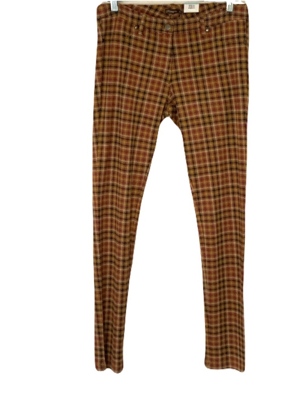 NEW J. McLaughlin Size 6 Multicolor Brown Houndstooth Plaid Becca Legging Pants